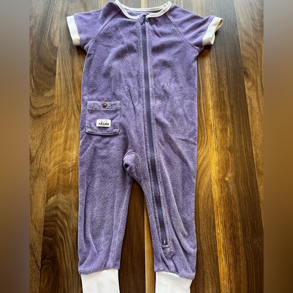 One piece pyjama with short sleeves